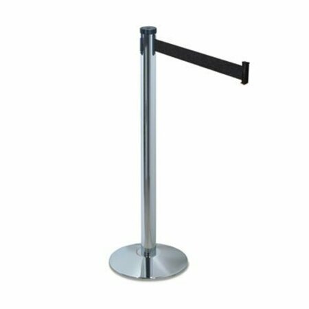 TATCO PRODUCTS Tatco, ADJUSTA-TAPE CROWD CONTROL STANCHION POSTS ONLY, NYLON, 40in HIGH, BLACK, 2PK 11500